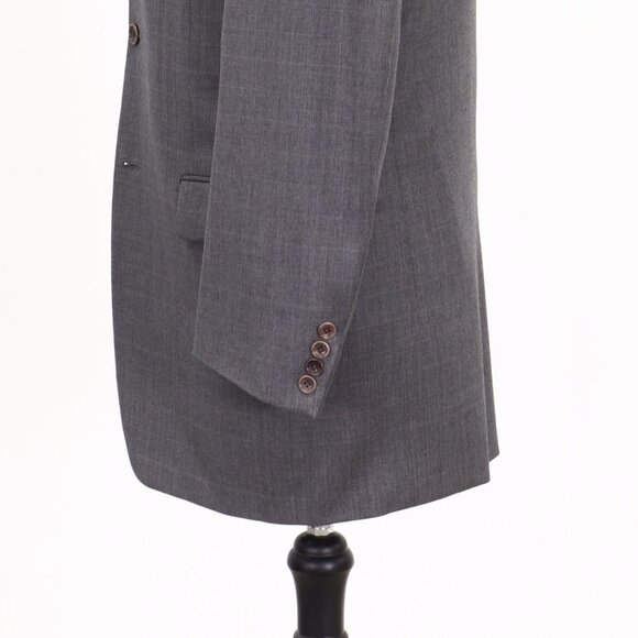 Trussini 40L Gray Check 3-Button Sport Coat Blazer Jacket B322 - Picture 6 of 11